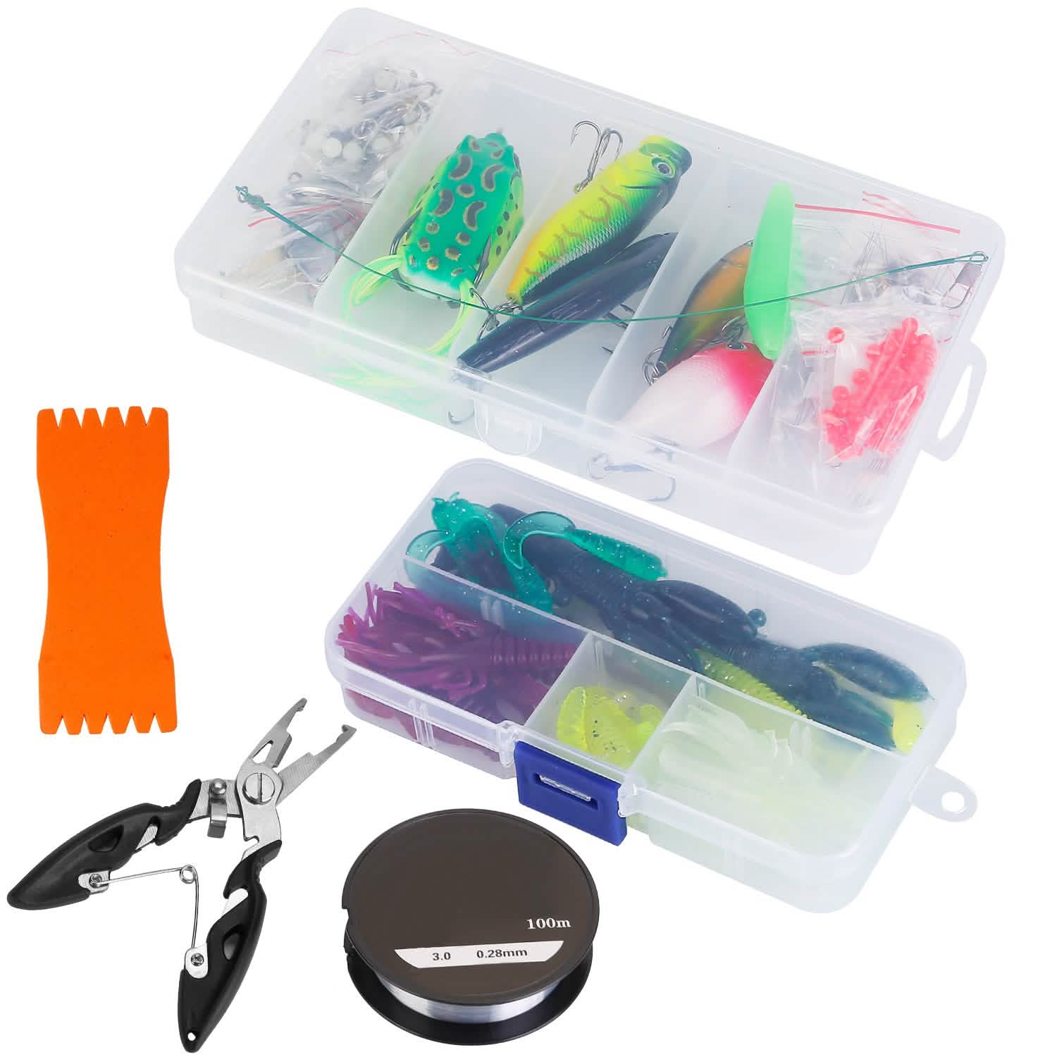 383-Piece: Fishing Lures Tackle Box