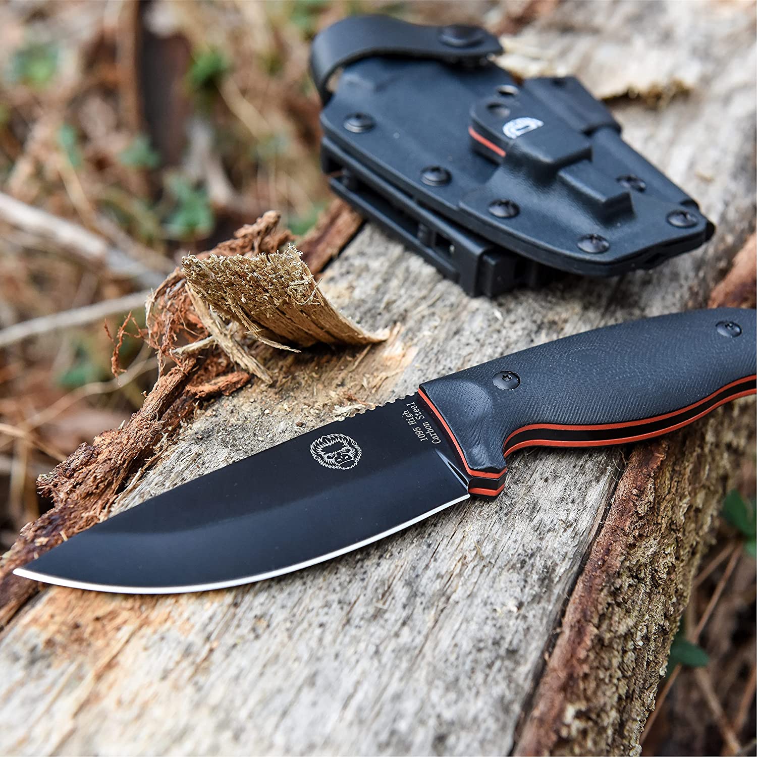 "The Bloodline" 1095 High Carbon Steel Bushcraft Survival Knife Gift Set
